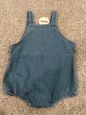 Denim Bubble Bloomer Romper - Nectar Kids NWT